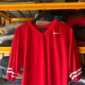 Red nike vintage football shirt